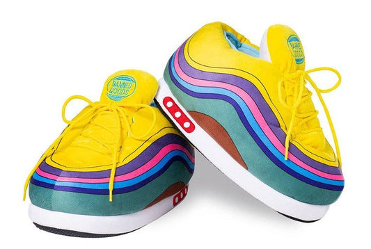 Rainbow High Plush Sneakers- Soft & Stylish Indoor Slippers