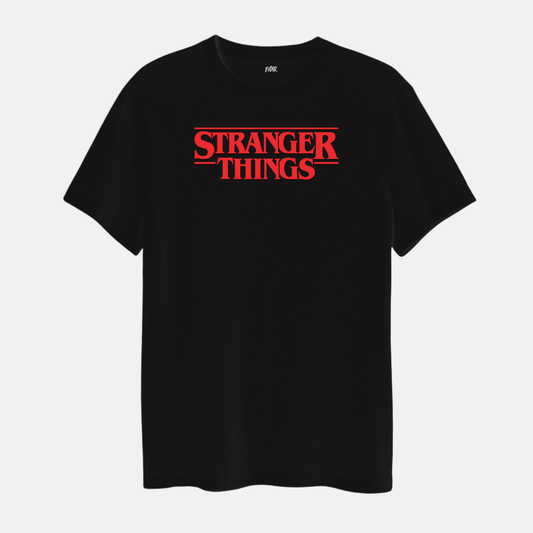 Stranger Things Title Black T-Shirt