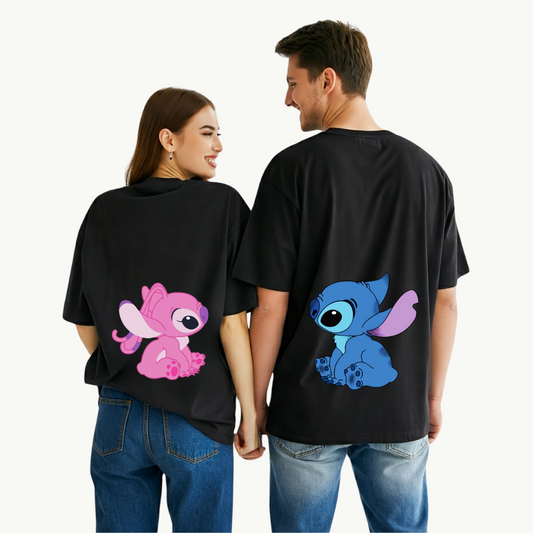 2 Pack : Angel Stitch Couple T-Shirt