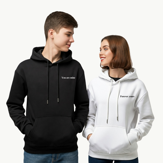 2 Pack : You Are Mine - Forever Yours Couple Hoodie