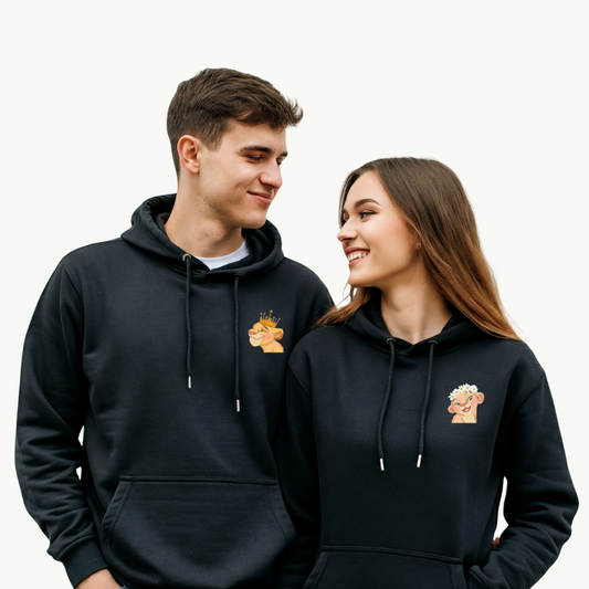 2 Pack : The Lion King Simba and Nala Couple Hoodies