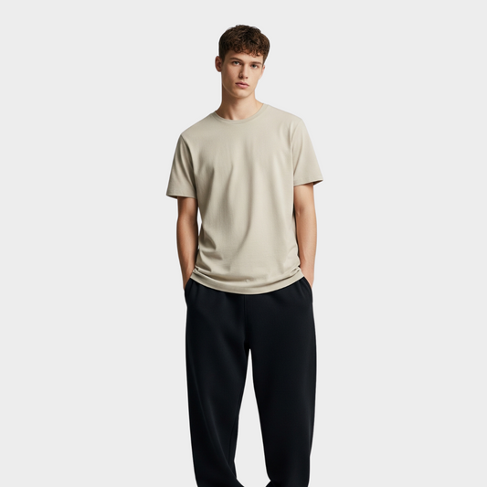 BASIC RELAXED FIT T-SHIRT BEIGE
