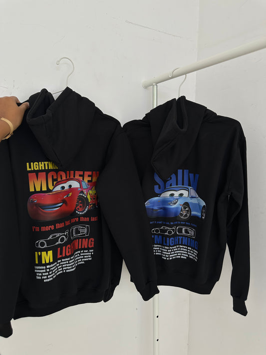 2 Pack : McQueen Ombre and Sally Madison Black Hoodies