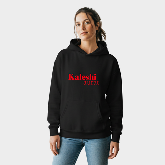 Kaleshi Aurat Black Hoodie