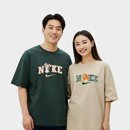 2 Pack : Nike Lady Tramp Couple T-Shirts