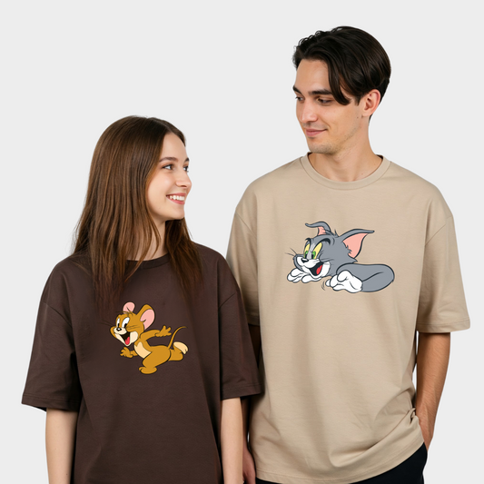 2 Pack : Tom and Jerry Couple T-Shirt