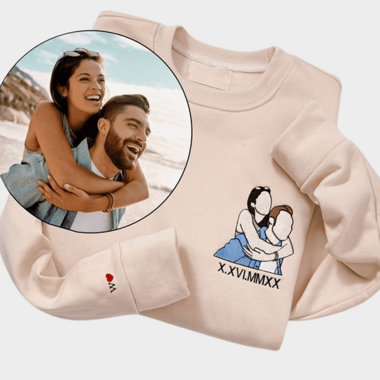 Sweatshirt Photo Customised(Single/Couple) - Embroidery and Printed