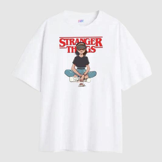 Stranger Things : Eleven Plain White T-Shirt