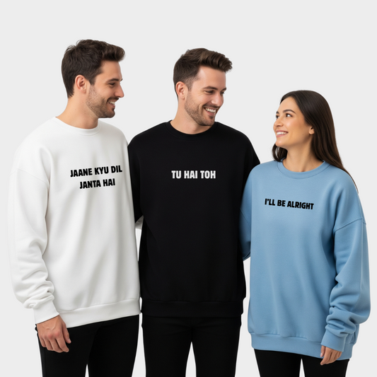 3 Pack : Custom Lyrics Sweatshirt