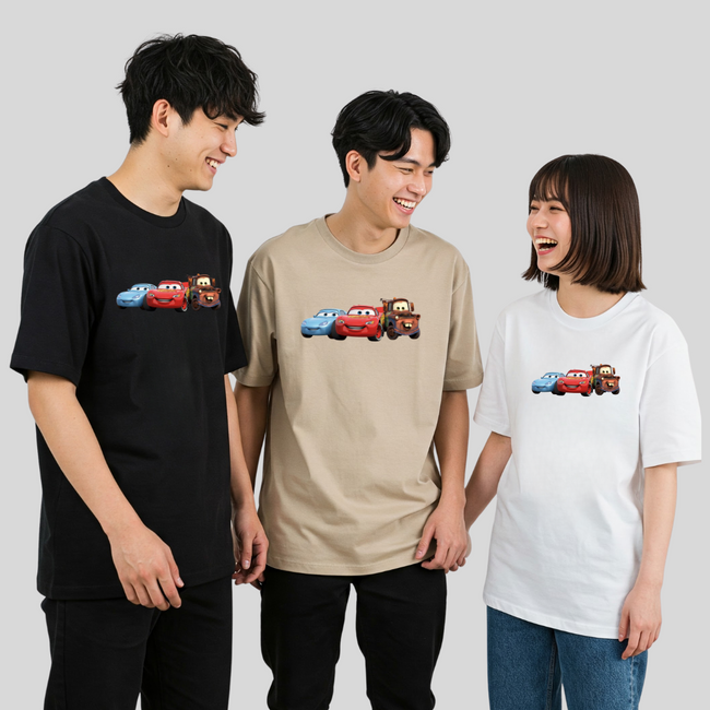 3 Pack : Mcqueen Sally and Mater Trio T-Shirts Hover Image