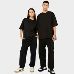 BLACK UNISEX OVERSIZED SWEATPANT