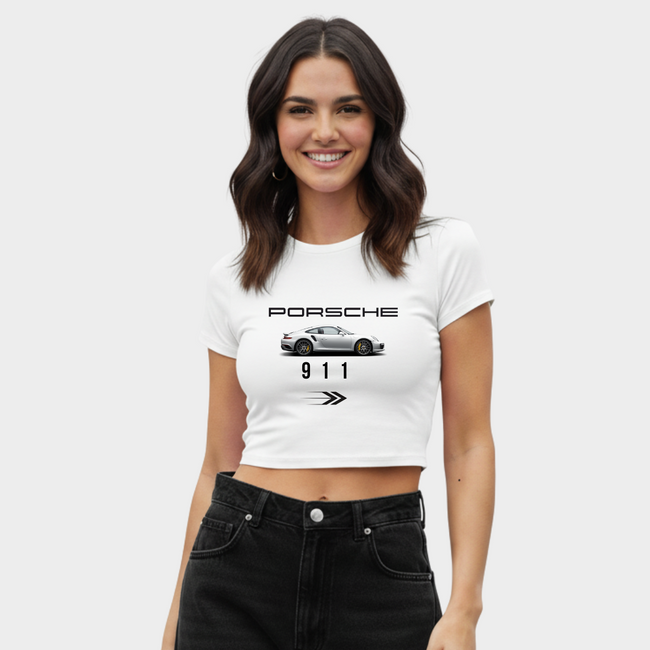Porsche 911 Baby Tee Hover Image