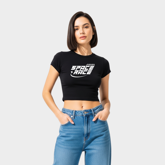 Space Race Baby Tee Hover Image