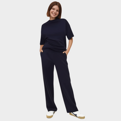 NAVY BLUE UNISEX OVERSIZED SWEATPANT