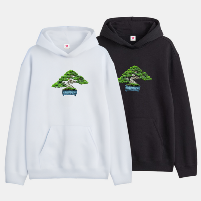 Bonsai Single Embroidery Hoodie Main Image