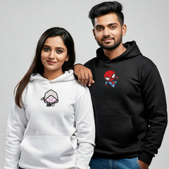 2 Pack: Gwen and Miles Flying Couple Hoodies