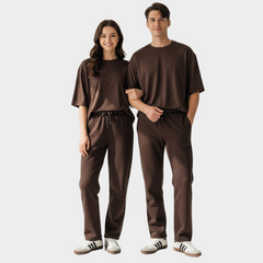 BROWN UNISEX OVERSIZED SWEATPANT