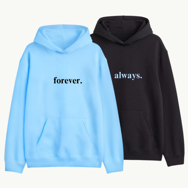 2 Pack : Always Forever Couple Hoodie Main Image
