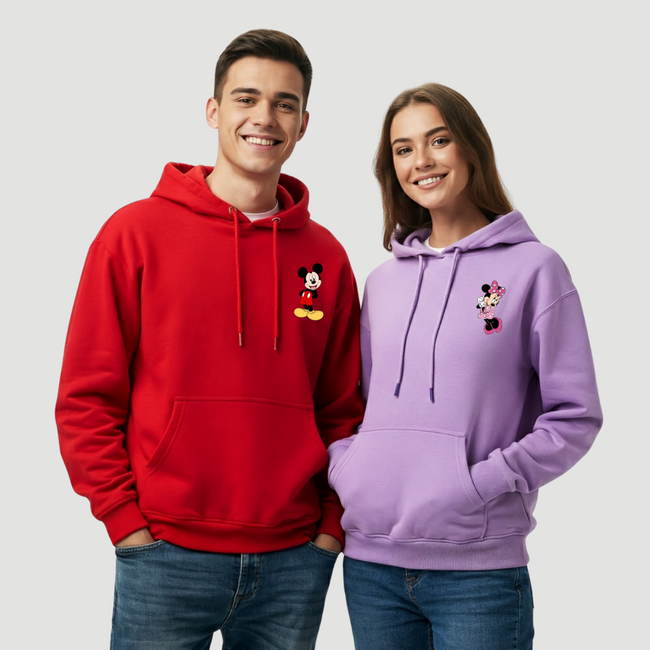 2-Pack Mickey Minnie Couple Hoodie Hover Image