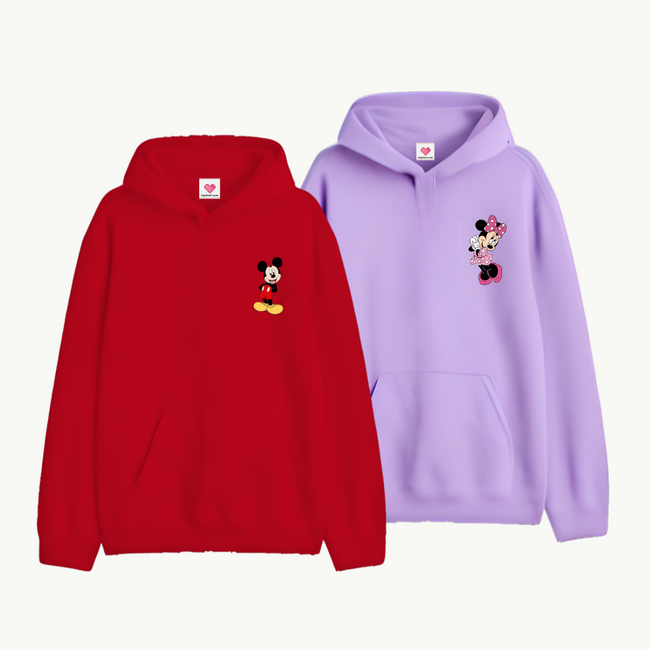 2-Pack Mickey Minnie Couple Hoodie Main Image
