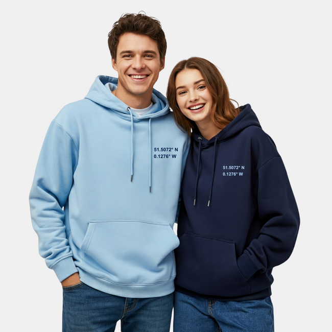 2 Pack : Custom Coordinates Couple Hoodies Hover Image