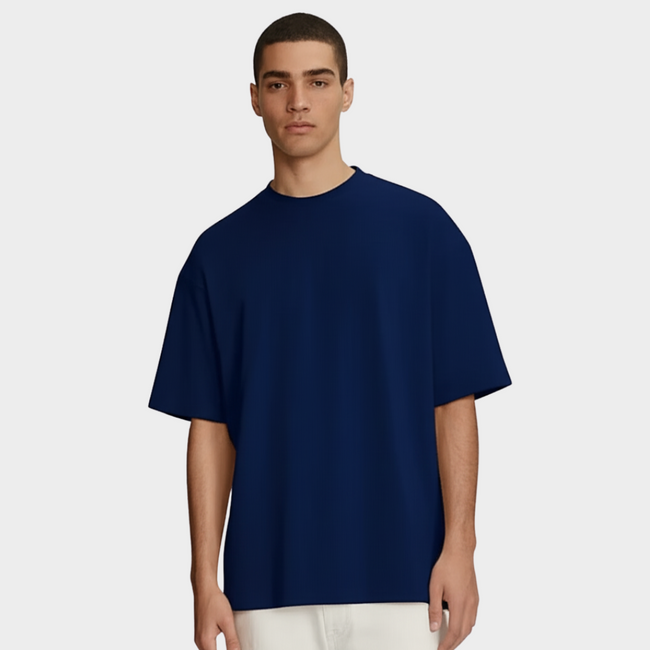 NAVYBLUE UNISEX OVERSIZED TSHIRT Hover Image