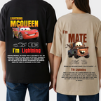 2 Pack : Mcqueen & Mate Couple T-Shirts