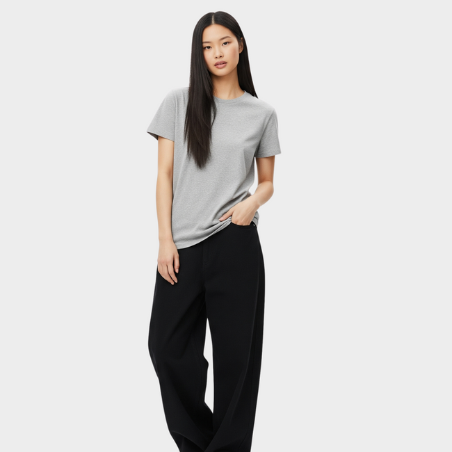 BASIC RELAXED FIT T-SHIRT GREY Main Image