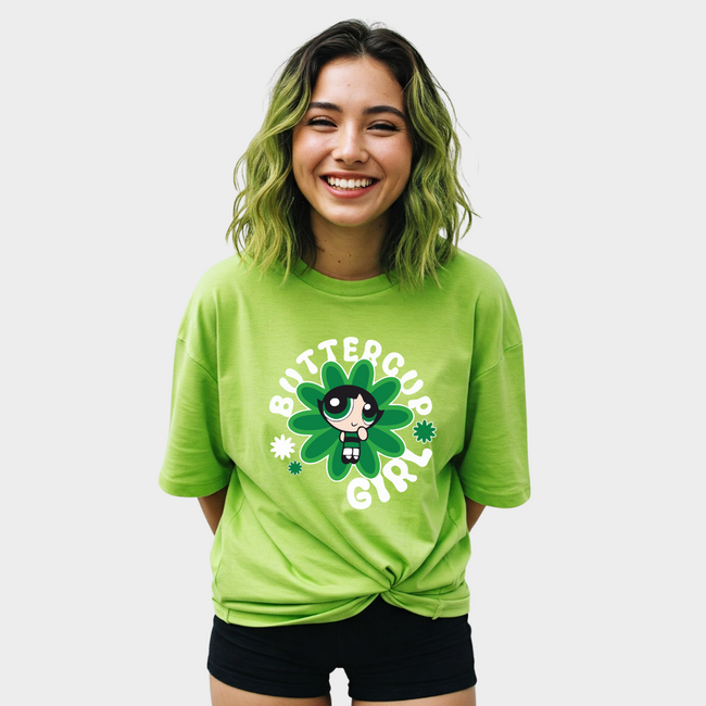 Buttercup Powerpuff Girl Green Tshirt Hover Image