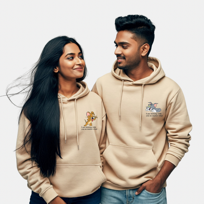 2 Pack : Forever Chasing Tom & Jerry Couple Hoodies Hover Image