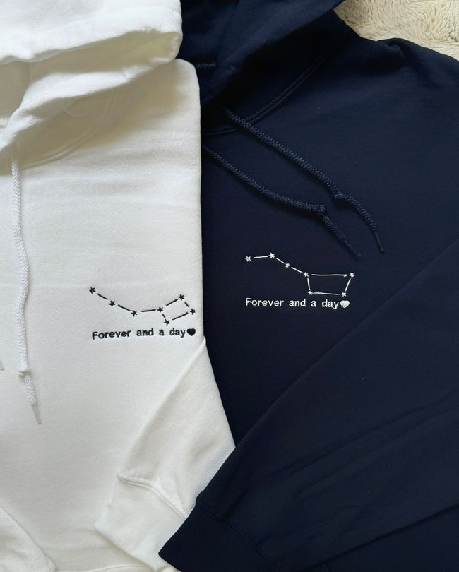 2-Pack: Custom Zodiac Constellation Embroidery Hoodies Hover Image