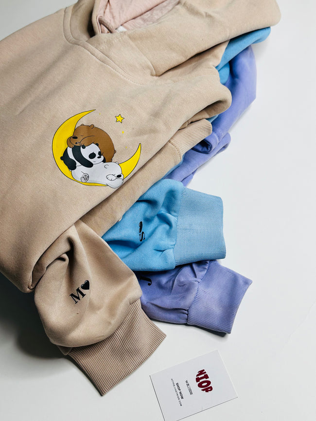 3 Pack : We Bare Bear Trio Hoodies Main Image
