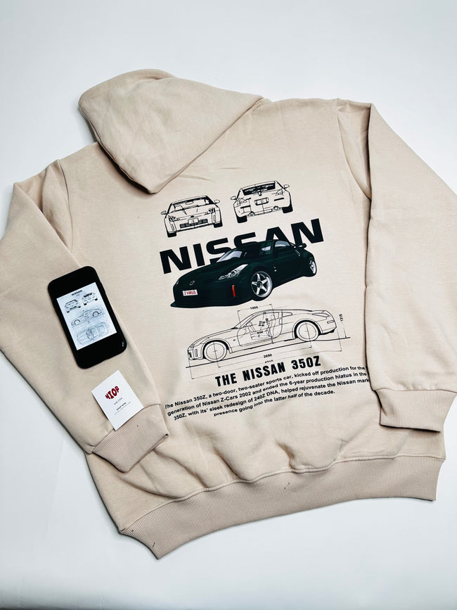 NISSAN 350Z Beige Hoodie Hover Image