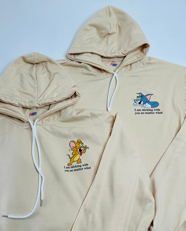 2 Pack : Forever Chasing Tom & Jerry Couple Hoodies Main Image