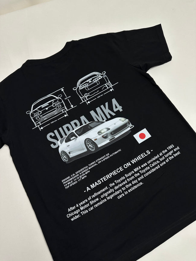 Supra MK4 Black Printed Black T-Shirt Hover Image
