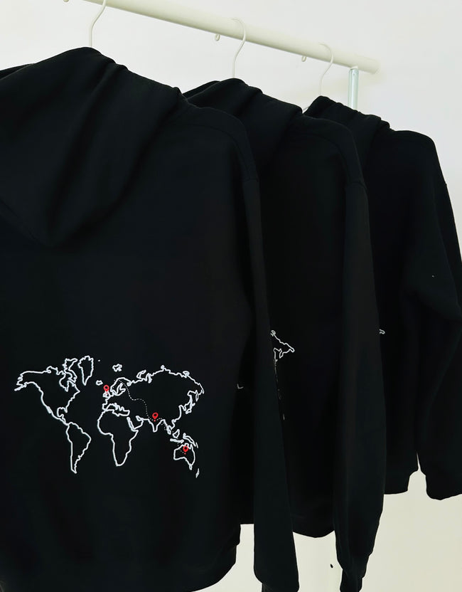 3 Pack : Global Friendship Bond Black Hoodie Main Image