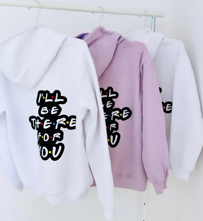 3 Pack : I’ll Be There For You - White & Lilac Hoodies Main Image