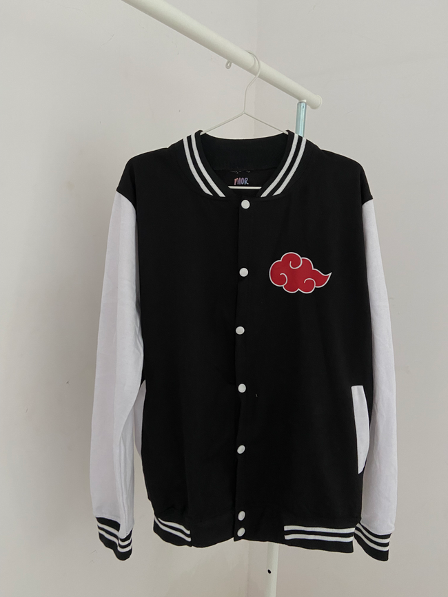 Name Customised Akatsuki Black Varsity Jacket Main Image