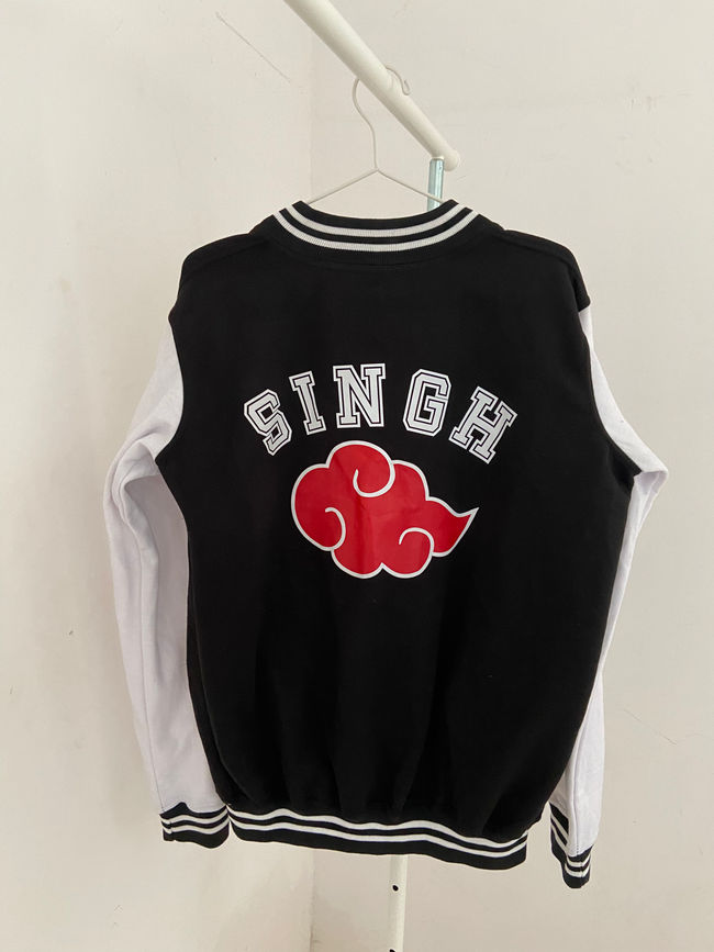 Name Customised Akatsuki Black Varsity Jacket Hover Image