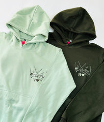 2 Pack : Olive Green and Pista Green Pinky Promise Couple Hoodies