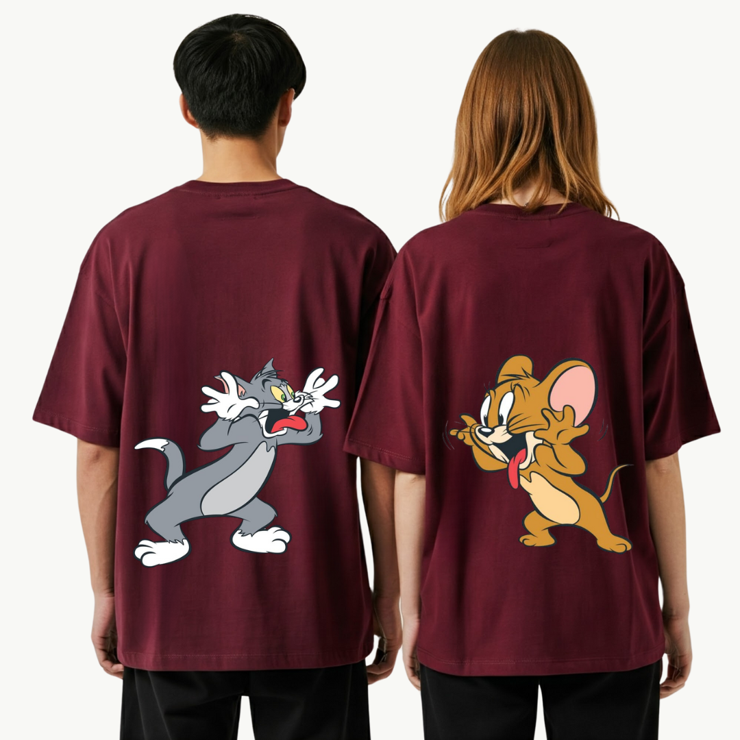 2 Pack : Tom & Jerry Mocking Couple T-Shirt