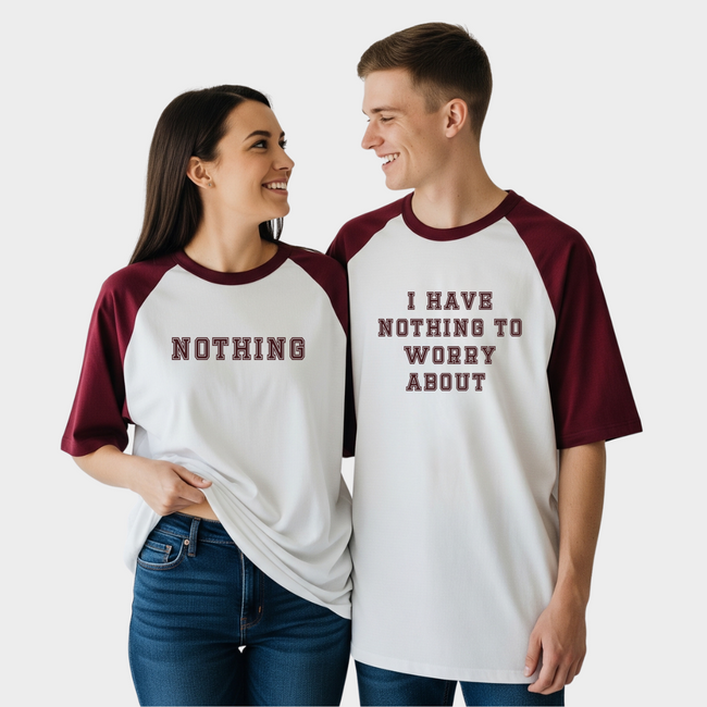 2 Pack : Nothing to Worry About Couple T-Shirt Hover Image