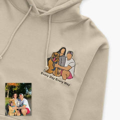 Photo Custom(Single/Couple) - Embroidery and Printed Hoodies