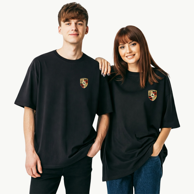 2 Pack : Porsche Logo Couple T-shirt Hover Image