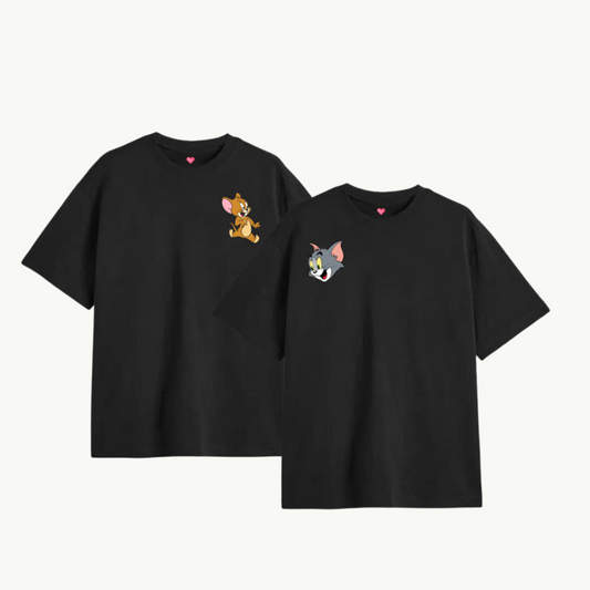 2 Pack : Tom And Jerry Plain Couple T-Shirt