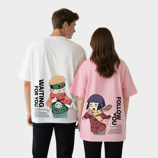 2 Pack : Naruto Hinata Couple T-Shirt