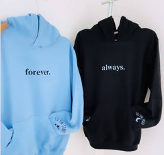 2 Pack : Always Forever Couple Hoodie