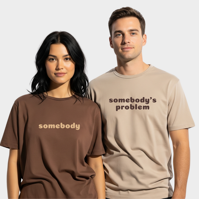 2 Pack : Somebody's Problem Couple T-Shirt Hover Image