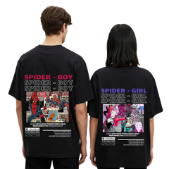 2 Pack : SpiderGirl And SpiderBoy Couple T-Shirt