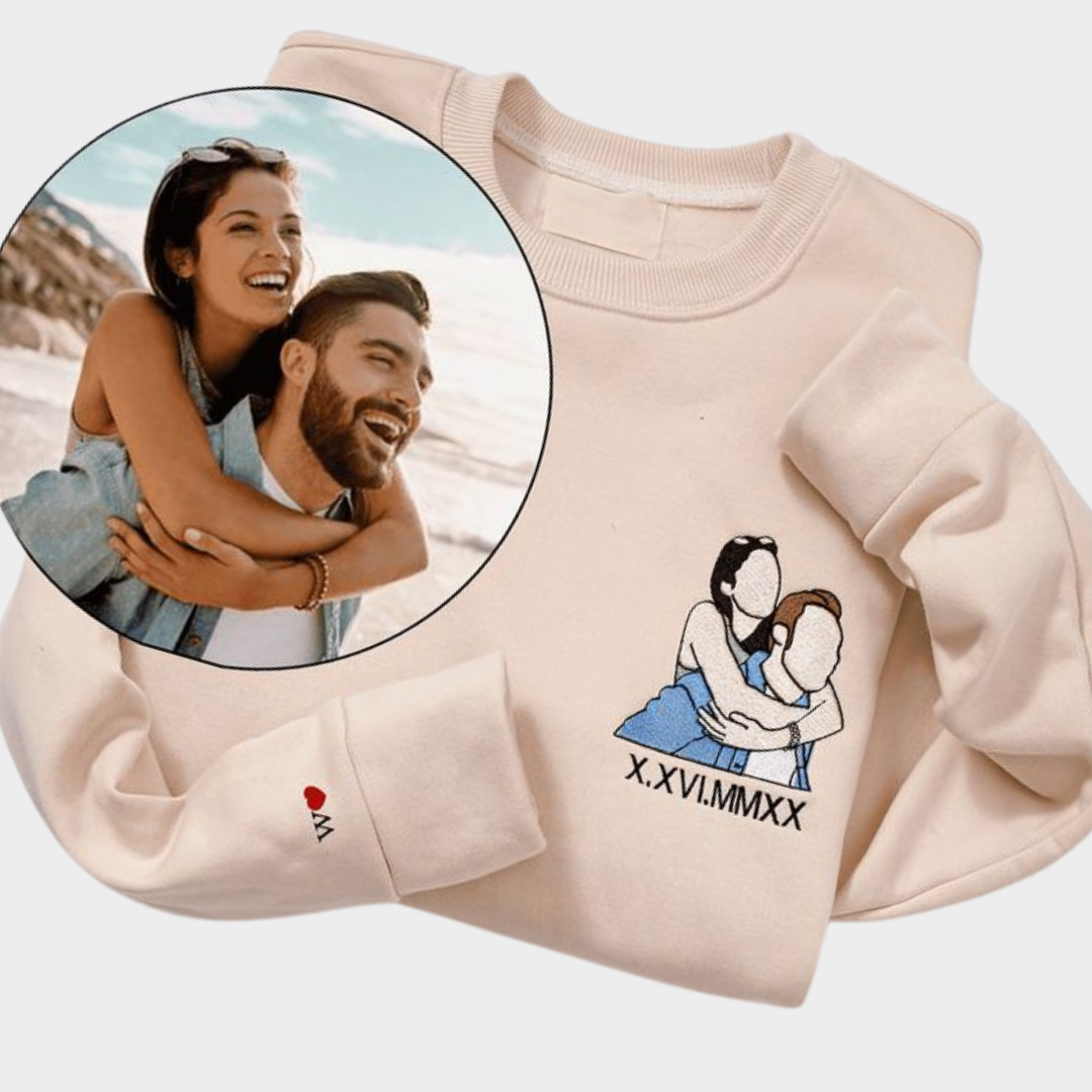 Sweatshirt Photo Customised(Single/Couple) - Embroidery and Printed